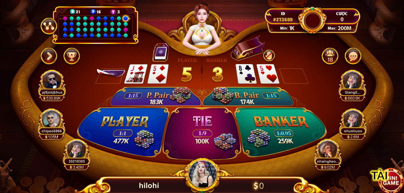 Cách tham gia Baccarat trực tuyến tại nhatvip 